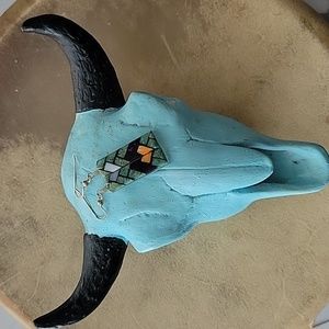 Santo Domingo Pueblo Inlay Dangle Earrings Southwestern Turquoise Gift